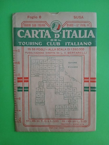 Carta italia del touring - carta,
