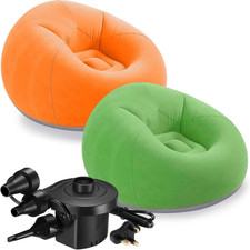 2 Sedie Gonfiabili Con Pompa