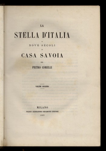 Stella italia o nove - la, d'italia,