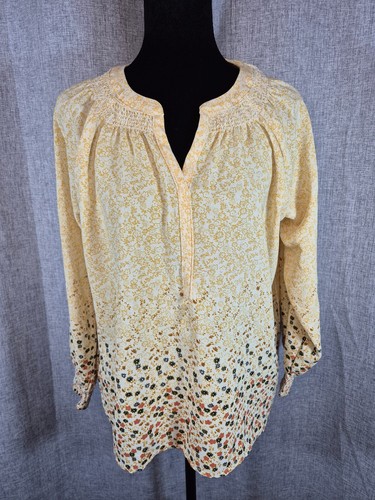 Blusa contadina boho floreale
