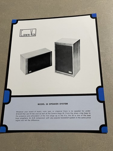 Scheda tecnica pubblicitaria