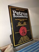 Tabella Insegna Pubblicitaria Da Collezione Liquore Amaro Petrus Boonekamp 1777