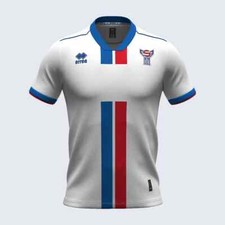 6024/59 ERREA ISOLE FAROE  NAZIONALE CALCIO 1° MAGLIA MAGLIETTA GARA HOME 24/26
