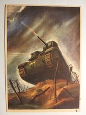 Cartolina Postale per le Forze Armate in Franchigia. Carro armato.