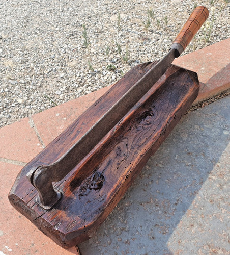 Antico tagliere legno con - antico,