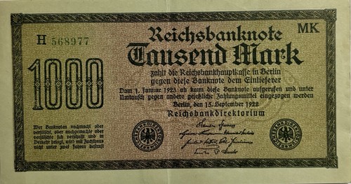 Germania 1923 banconota - germania,