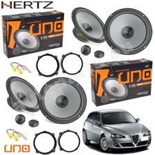 Kit 8 Casse Altoparlanti Hertz K165 Anteriori e Posteriori per Alfa Romeo 147