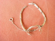 ANTICA BRACCIALE PORTA OROLOGIO DA TASCA DONNA IN ARGENTO PUNZONATO ( A 3 )