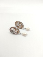 Orecchini Con Cammeo Orecchini In Argento 925 Orecchini Con Perle 