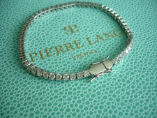 Bracciale tennis Pierre Lang Smile braccialetto argento RH zirconi NUOVO IMBALLO ORIGINALE