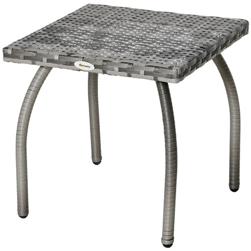 Outsunny tavolino rattan - outsunny,