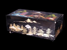 Scatola giapponese con carillon Fujiyama Originale Made in Japan Yokohama