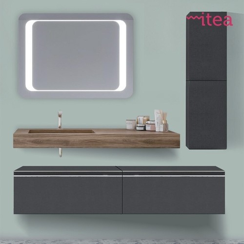 Mobile bagno brio sospeso lino - mobile,