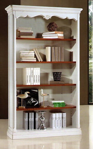 Libreria laccata bianca - libreria, in