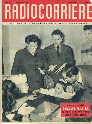 Radio corriere 1954 achille - corriere, 1954/45=achille
