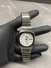 Vintage Seiko 5 Automatic 7009-520a White Dial 80’s Retro