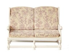 Bambole Casa Bianco Legno Divano Letto Nell'Ammezzato Shabby Chic JBM Living Da