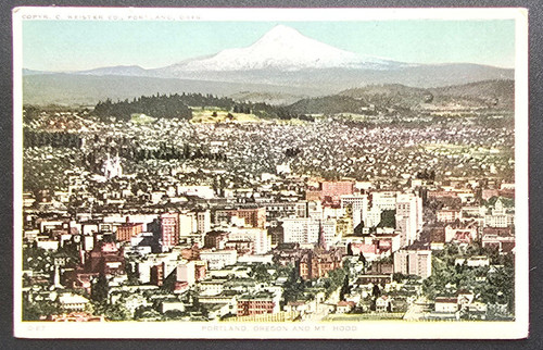 Cartolina epoca portland - d'epoca,