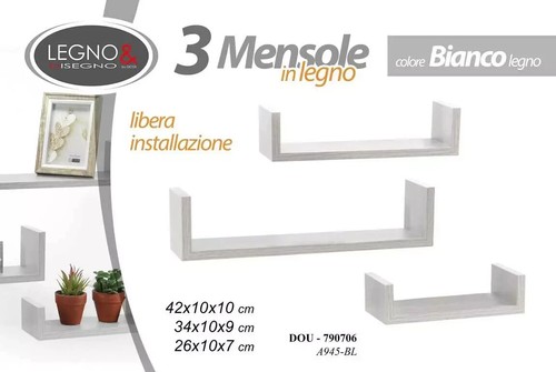 Set mensole parete - mensole, da
