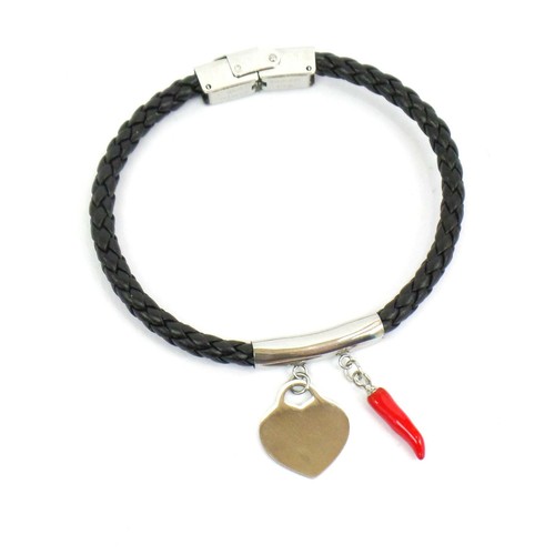Bracciale cuore cornetto - bracciale,