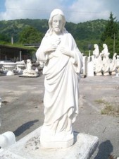 STATUA SCULTURA SACRO CUORE DI GESU' CRISTO IN CEMENTO MARMO E PIETRA SANTO
