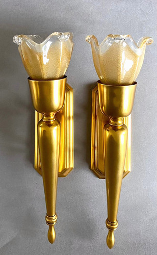 Coppia applique torcia - di,
