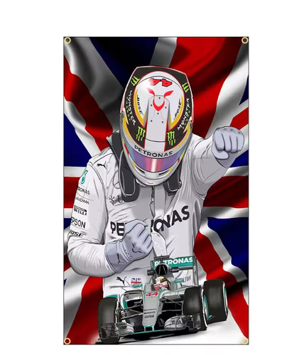 Arazzo lewis hamilton 3x5 - arazzo,