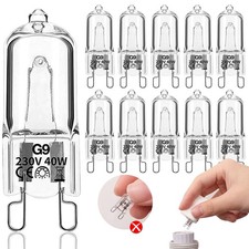 lampadine g9 10 pezzi lampadina alogena 40W 230V 2900K 480LM Dimmerabile Bianco