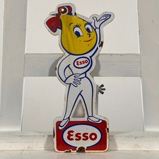 Insegna smaltata Esso - 30x14