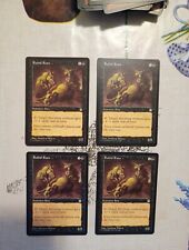 Lotto Mtg 4x Rabid Rats Fortezza Carte Magic The Gathering Old Layout 