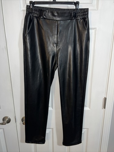 Pantaloni donna pelle con - in,