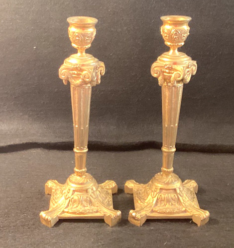 Coppia candelabri bronzo - coppia,