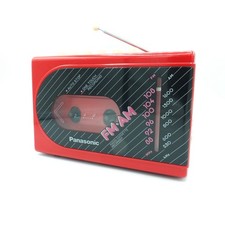 ⭐ Panasonic AM/FM Lettore Cassette Registratore RX-54 ~ Ricondizionato! Walkman