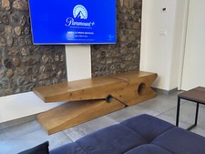 Panca di Design MOLLETTA fuori scala ARTE POP legno massello abete 190x45xh43cm