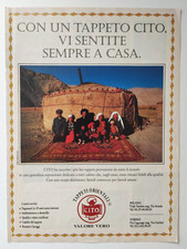 Pubblicita'Tappeti Orientali Cito Valore Vero Milano Torino 1999 Advertising(R2)