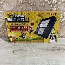 Nintendo 2DS Nero/Blu | Edizione New Super Mario Bros 2 | Boxed + Caricatore