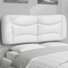 vidaXL Cuscino Testiera Bianco
