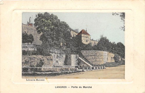 Cpa langres porte marche - cpa,