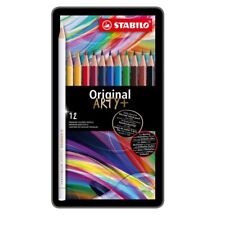 Matita colorata Original ARTY+ STABILO Scatola in Metallo da 12 Colori assortiti