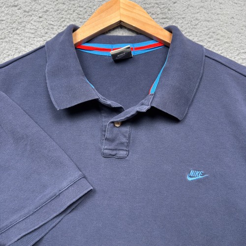 Polo nike vintage uomo - xl, blu