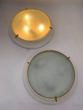 Plafoniere  coppia -applique- attribuita Fontana Arte vintage  italy mod grande