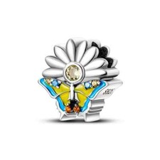 Charm Farfalla e Fiore in