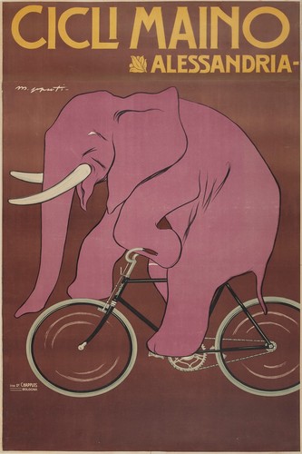 Poster retrò elefante su - 🚲,