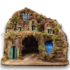 Presepe con Grotta e Cascata 40x35x40