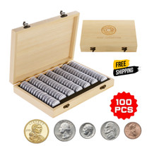 100PCS Capsule per Monete