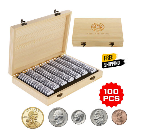 100pcs capsule per - per, monete