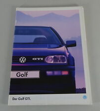 Brochure / Brochure VW Golf 3 / III GTI stato 01/1995