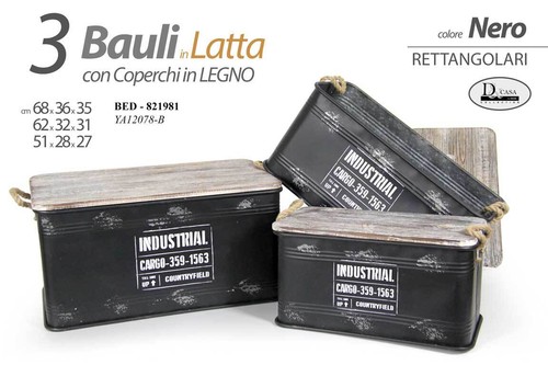 Set bauli box latta con - box, in