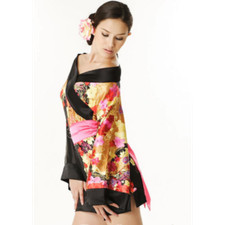 Costume ragazza geisha adulta kimono orientale cinese giapponese donna vestito fantasia