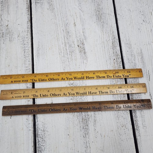 Lotto righelli in legno - lotto,